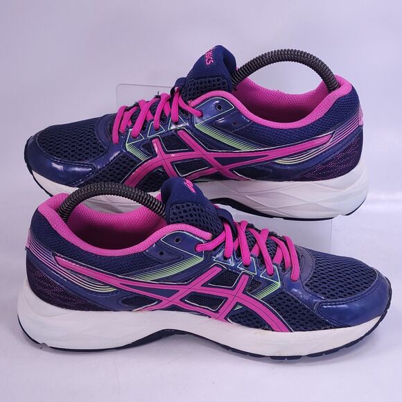 Asics Gel-Contend 3 Athletic Training Shoe Womens Size 8 T5F9Q Blue Pink White - Picture 5 of 9